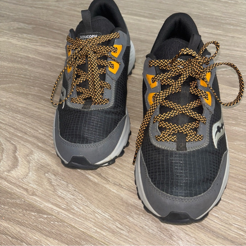 Saucony Black and Orange Athletic Shoes